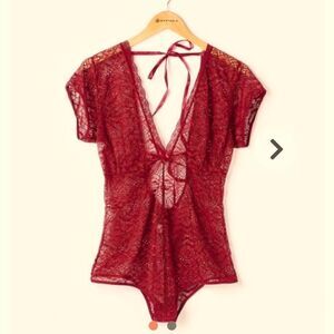 Lace Bodysuit Just Sexy Lingerie Roden Sz S NWT